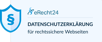Datenschutz-Siegel für rechtssichere Webseiten von eRecht24 Datenschutz-Siegel für rechtssichere Webseiten von eRecht24